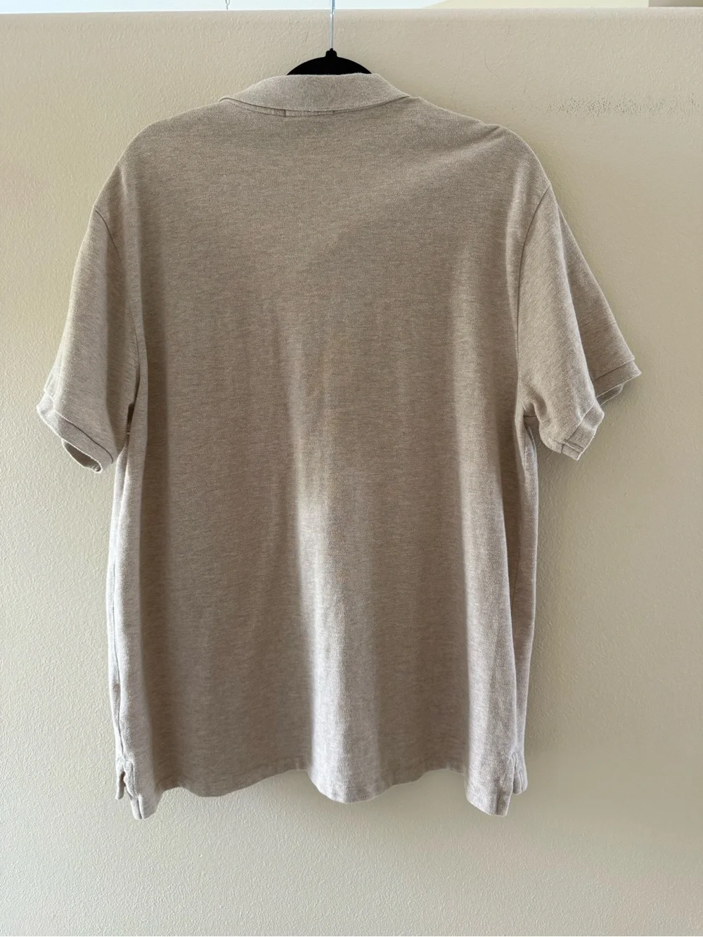 Polo Ralph Lauren Men's Beige/Tan Polo Shirt with Embroidered Pony XXL Slim Fit